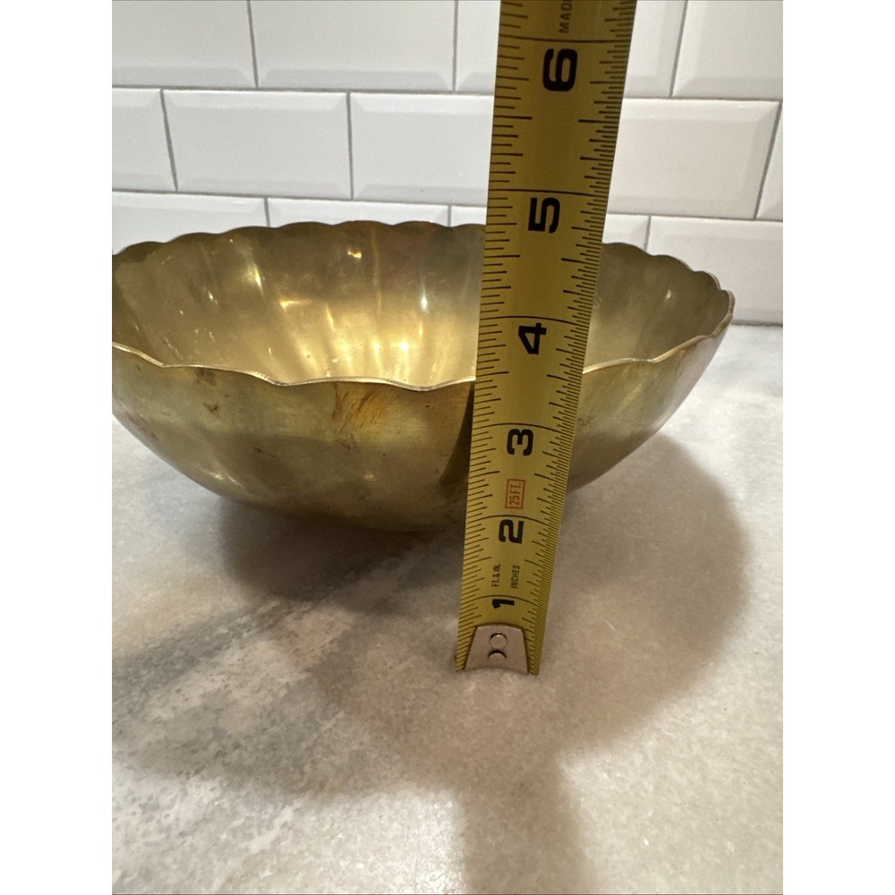 Andrea By Sadek Solid Brass Bowl OLA0052 - Picture 10 of 13
